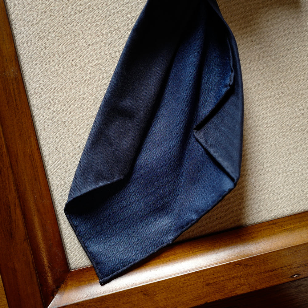 Navy Solaro Wool/Silk Tie
