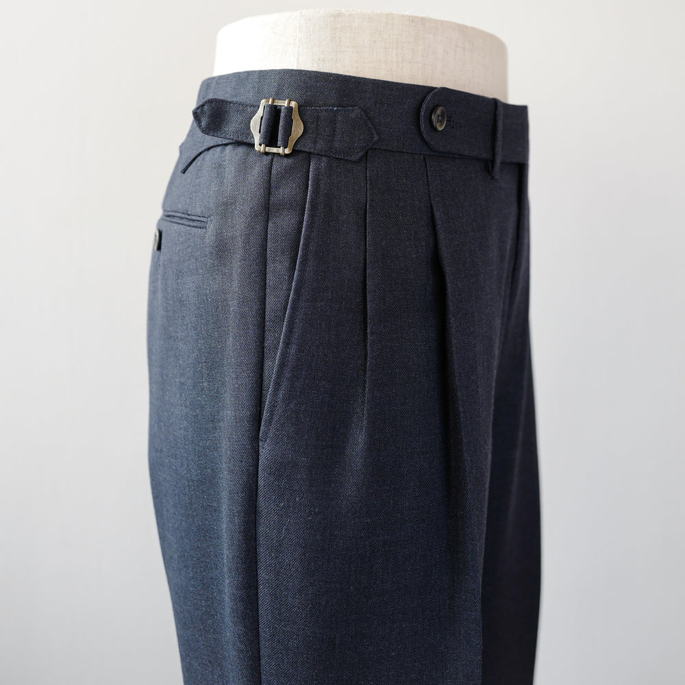 Navy 3-ply Fresco Trousers (New Classic)