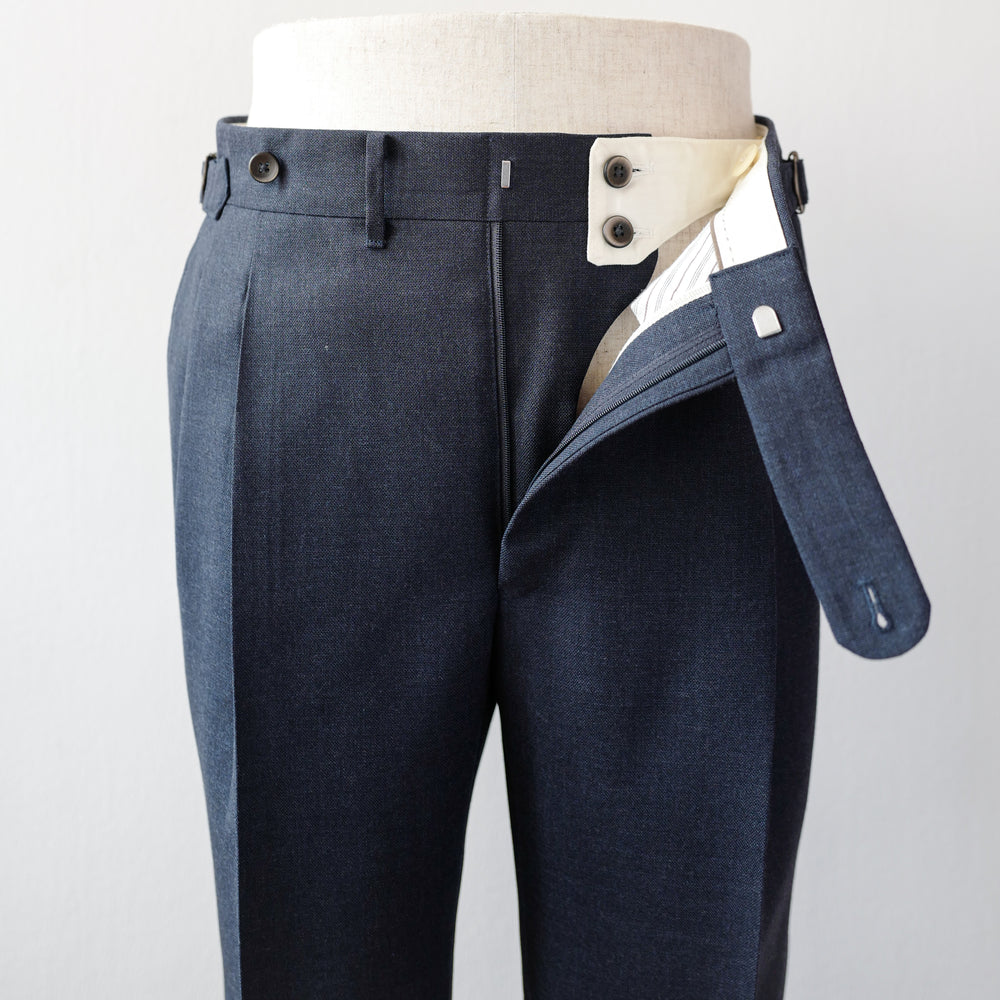 Navy 3-ply Fresco Trousers (New Classic)