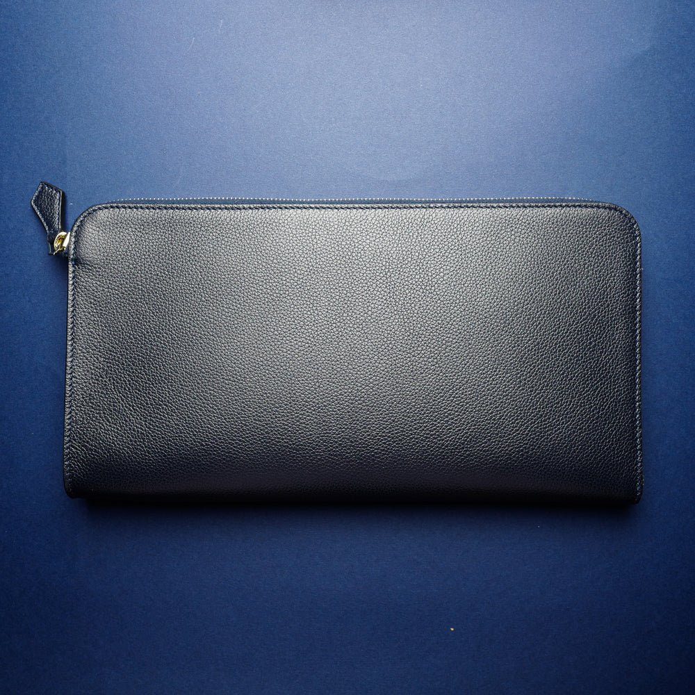 934B Small Document Case in Navy Calf