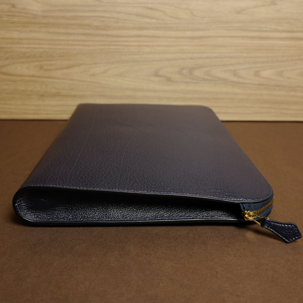 934 Document Case in Navy Buffalo