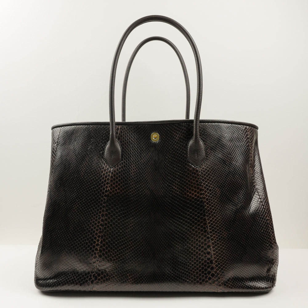 941 Classic Tote Bag in Brown Python