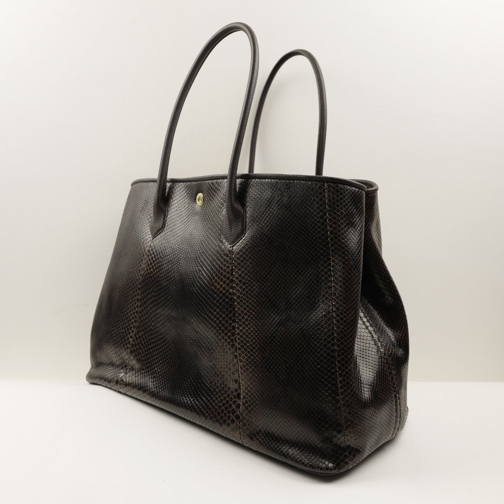 941 Classic Tote Bag in Brown Python