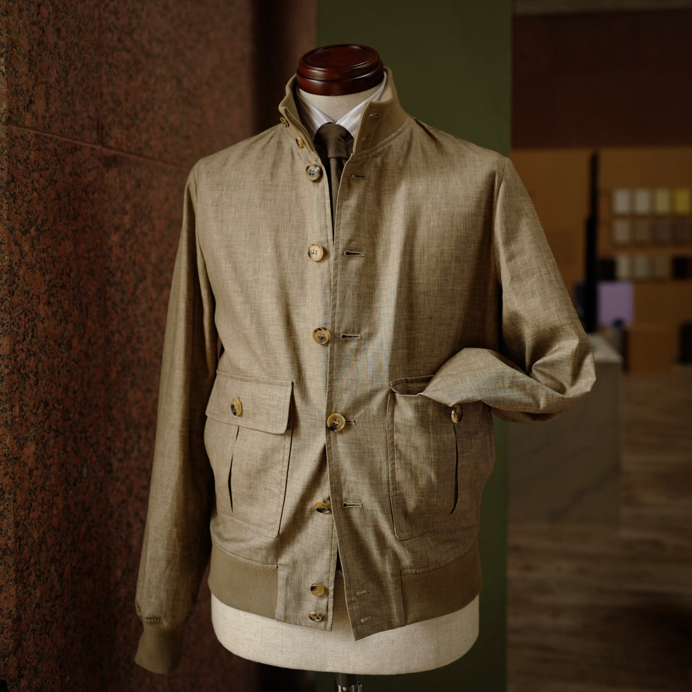 Valstarino Beige Wool/Silk/Linen A1 Jacket