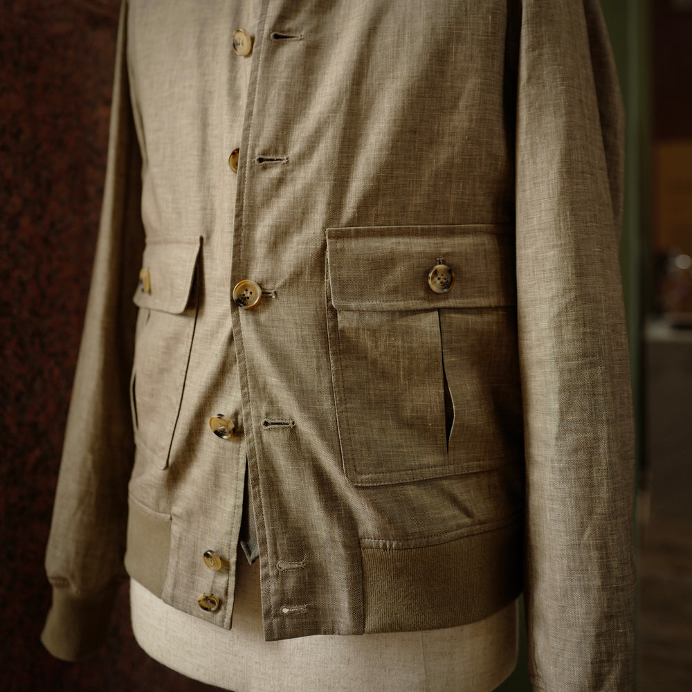 Valstarino Beige Wool/Silk/Linen A1 Jacket