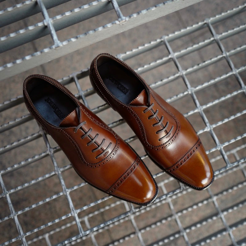 Adelaide Oxford in Medium Brown French Calf