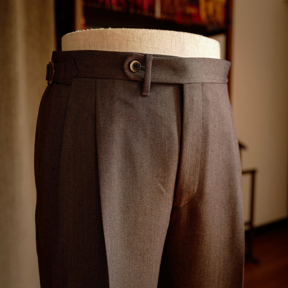 Brown Birdseye Wool Trousers Mod.2