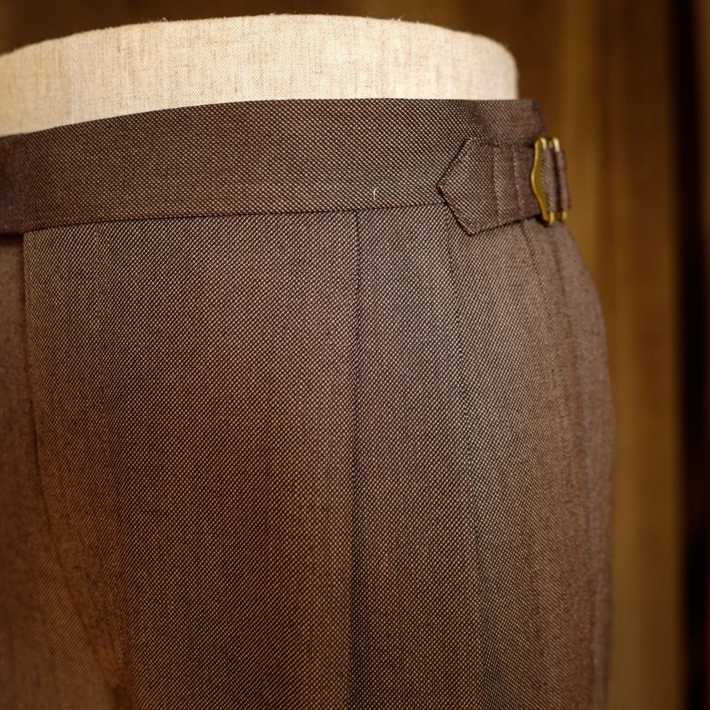 Brown Birdseye Wool Trousers Mod.2