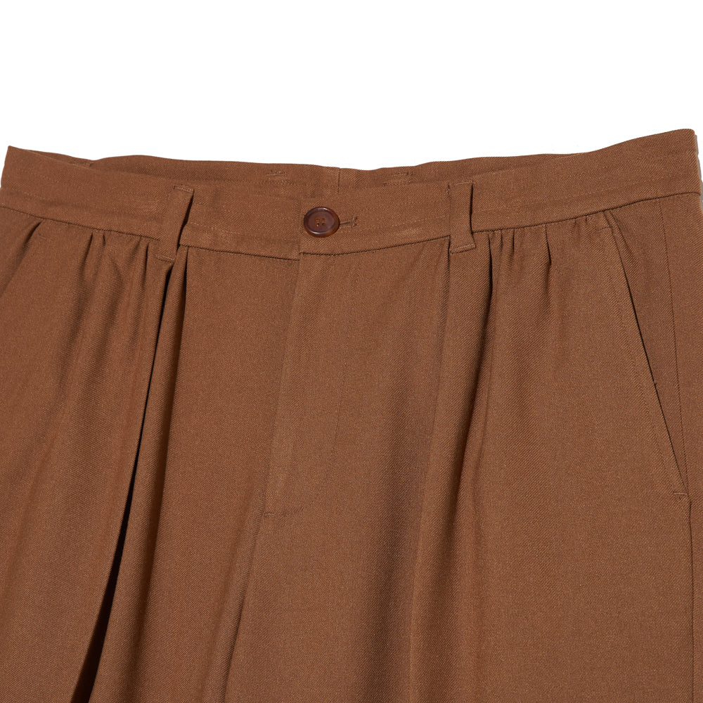 Shirring Trousers in Brown