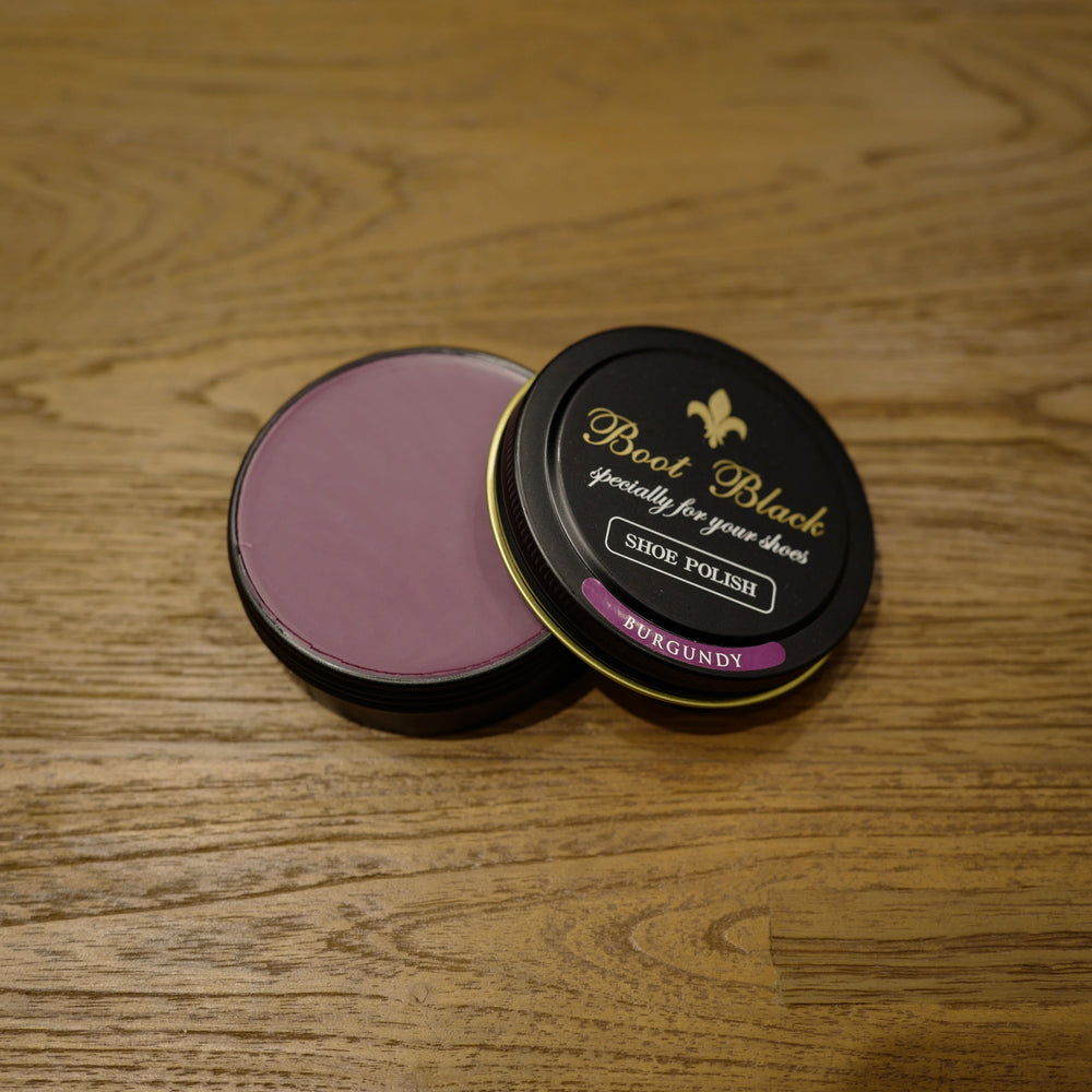 Burgundy Shoe Polish Wax