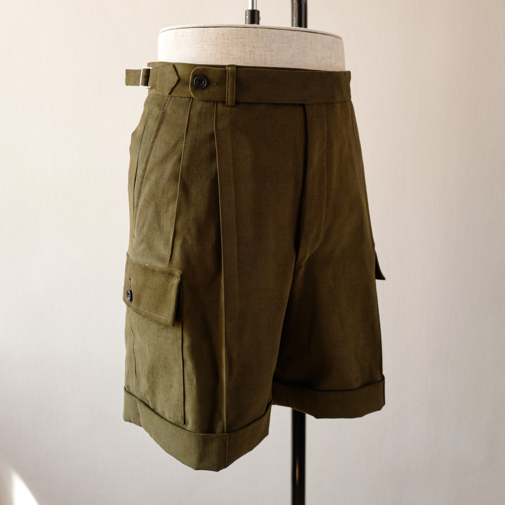 C1 Shorts in green cotton