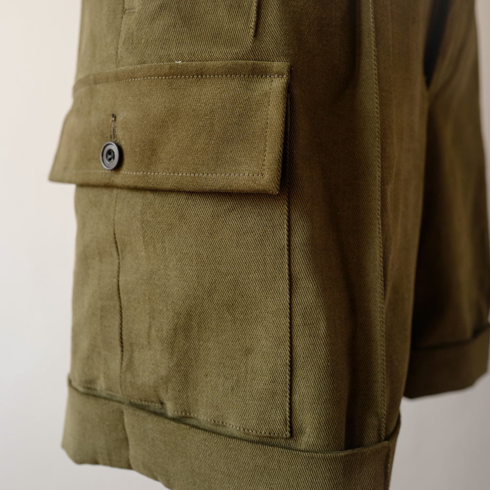 C1 Shorts in green cotton