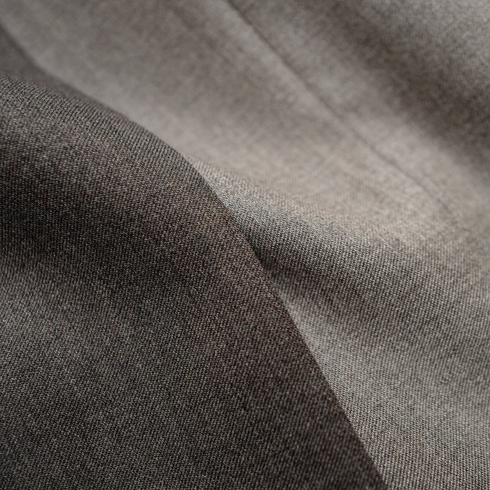 Mid Grey 2-ply Prunelle Twill Trousers (New Classic)