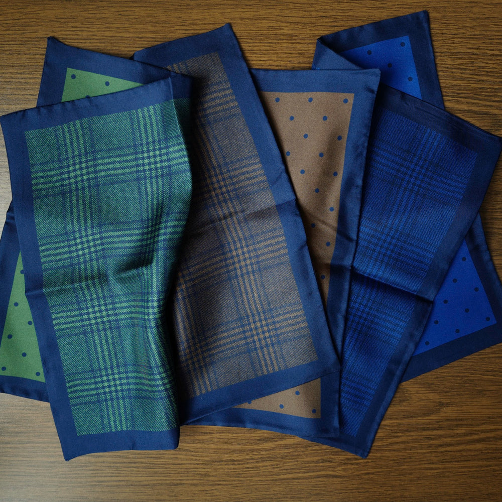 Green Glen Plaid Pocket Square