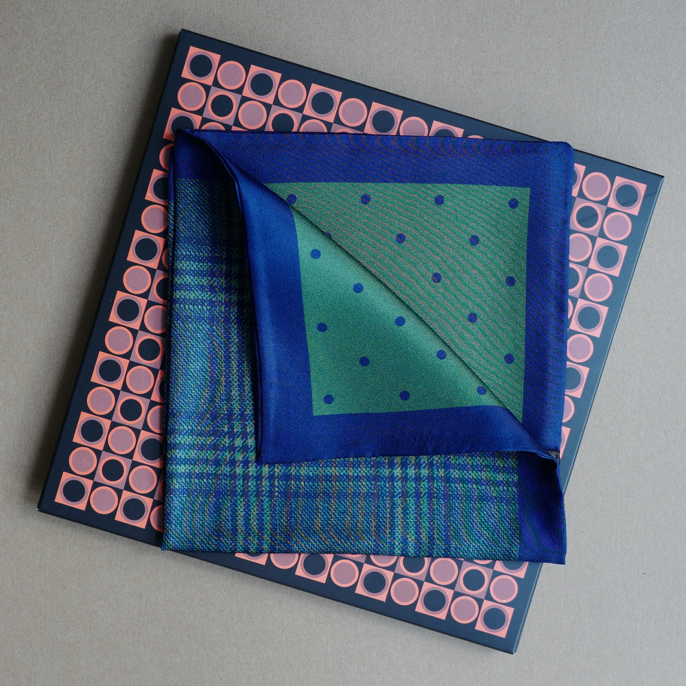 Green Glen Plaid Pocket Square