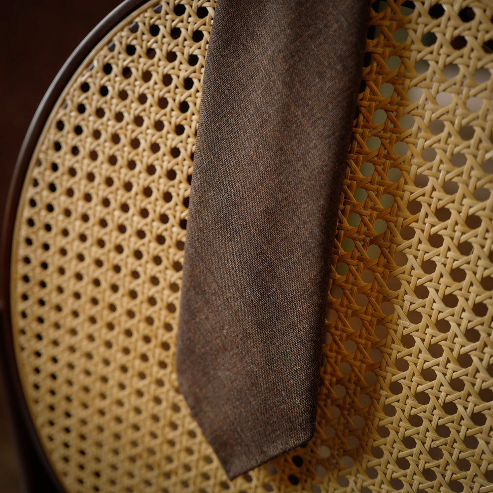 Dark Walnut Melange Fox Air Tie