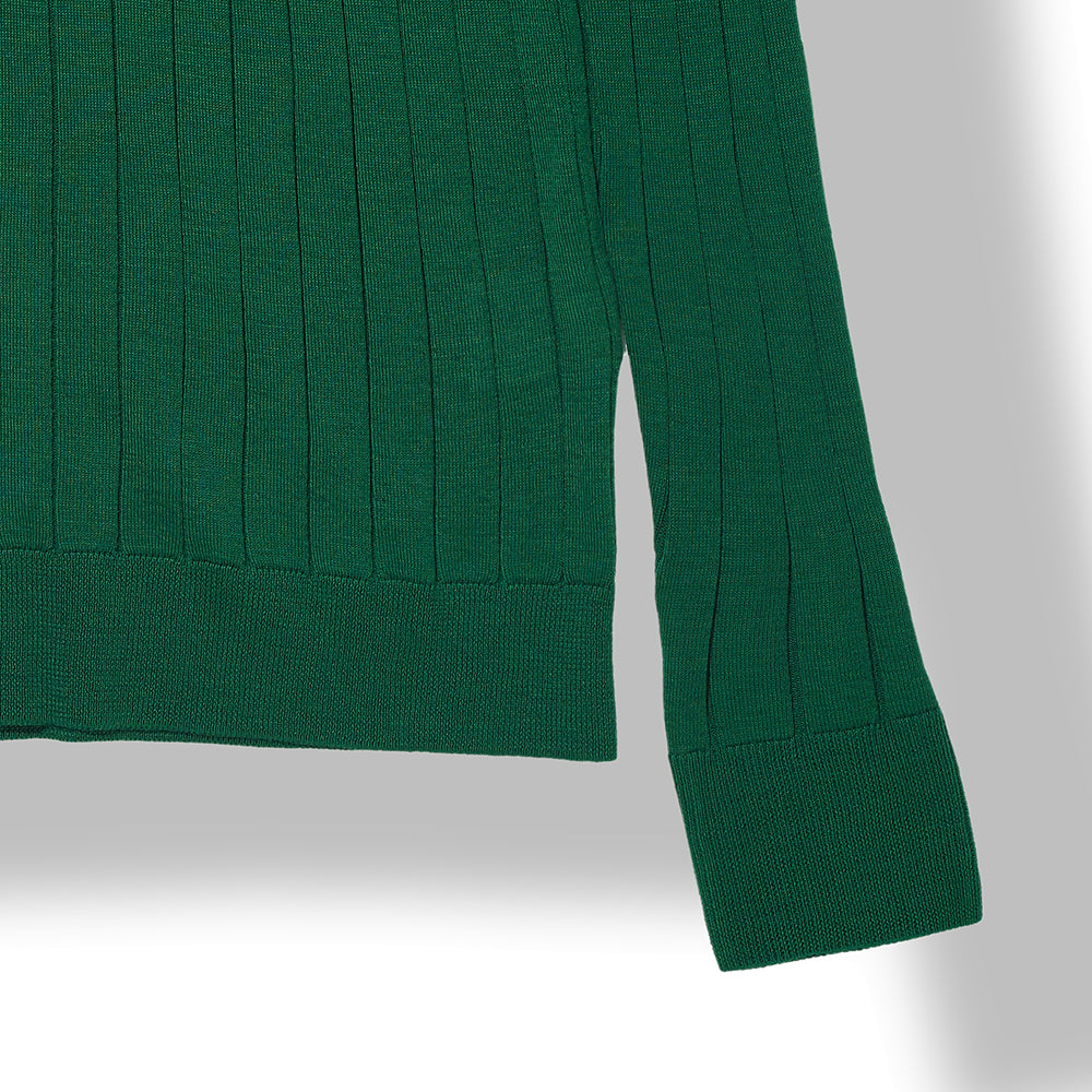 Mock Neck Sweater in Green