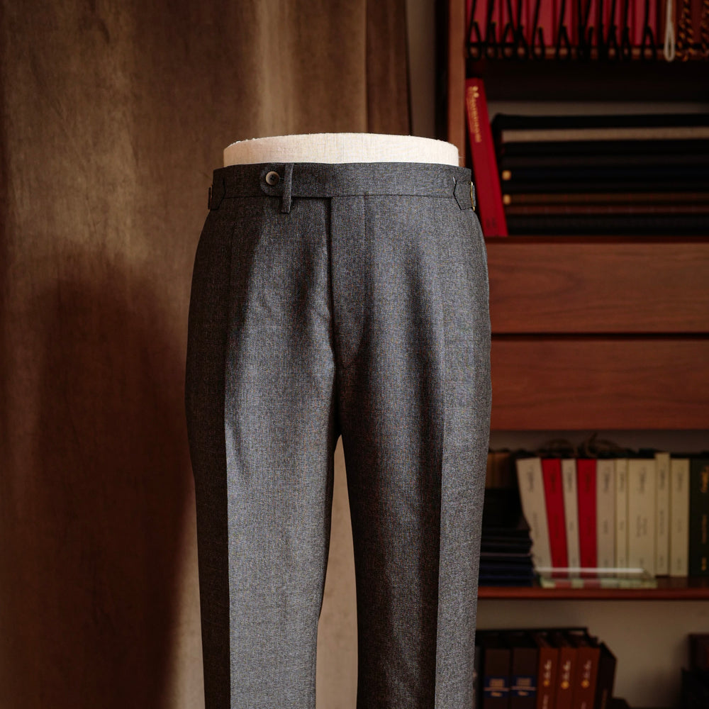 Grey Twill Wool Trousers Mod.2