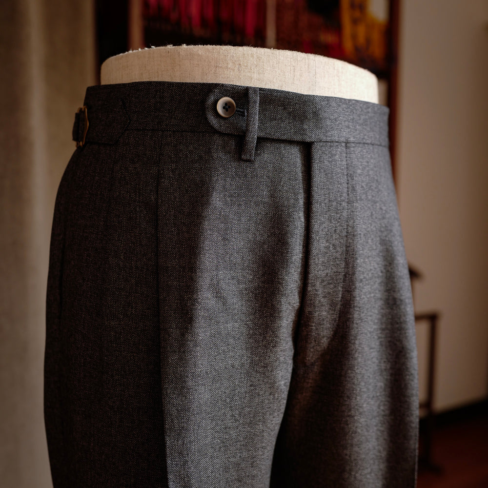 Grey Twill Wool Trousers Mod.2