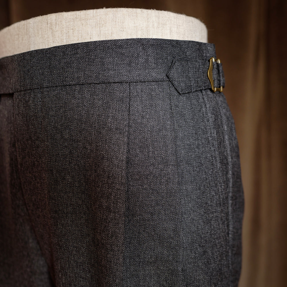 Grey Twill Wool Trousers Mod.2
