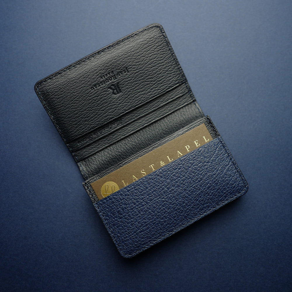 Navy Buffalo Card Wallet