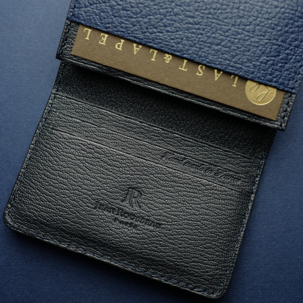 Navy Buffalo Card Wallet