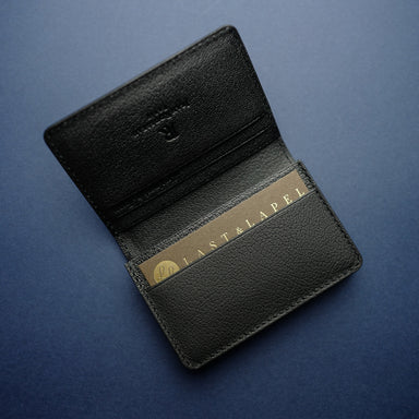 Essentiel Slim Cardholder embossed calf blue King - Maison Jean Rousseau