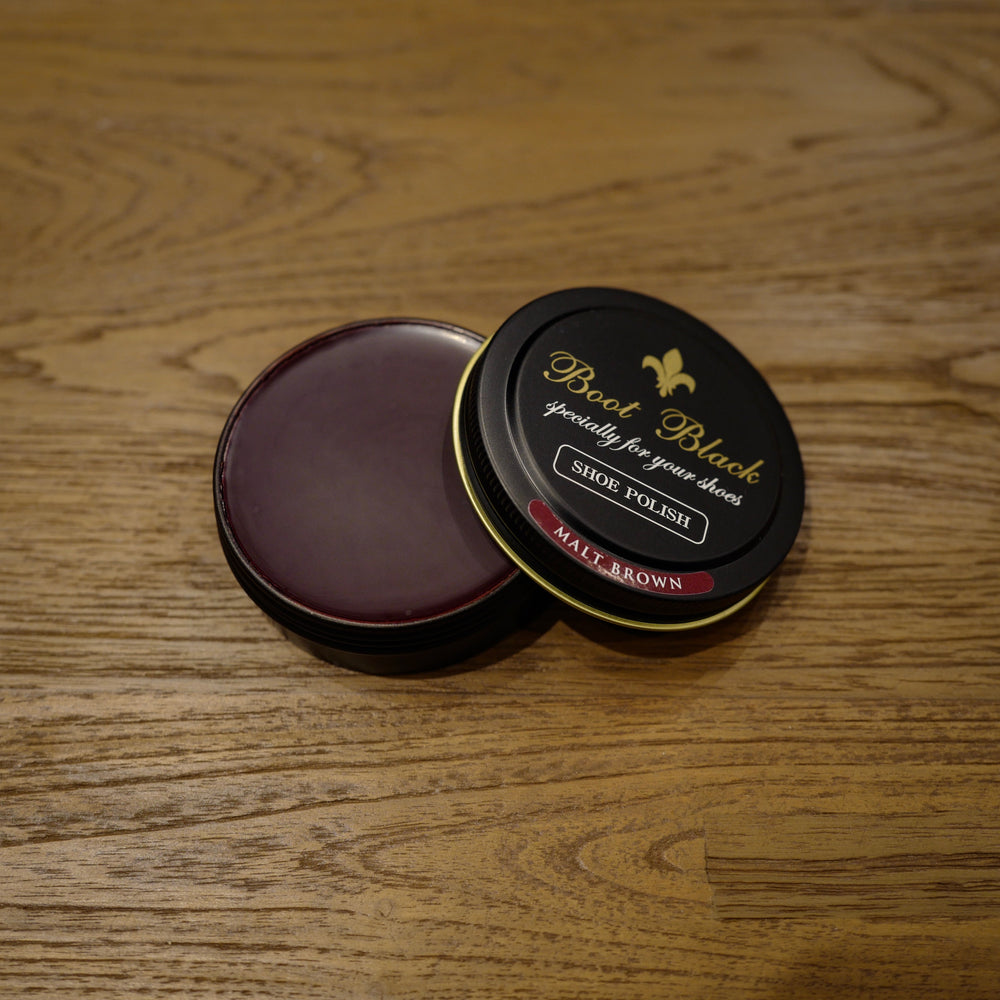 Malt Brown Shoe Polish Wax