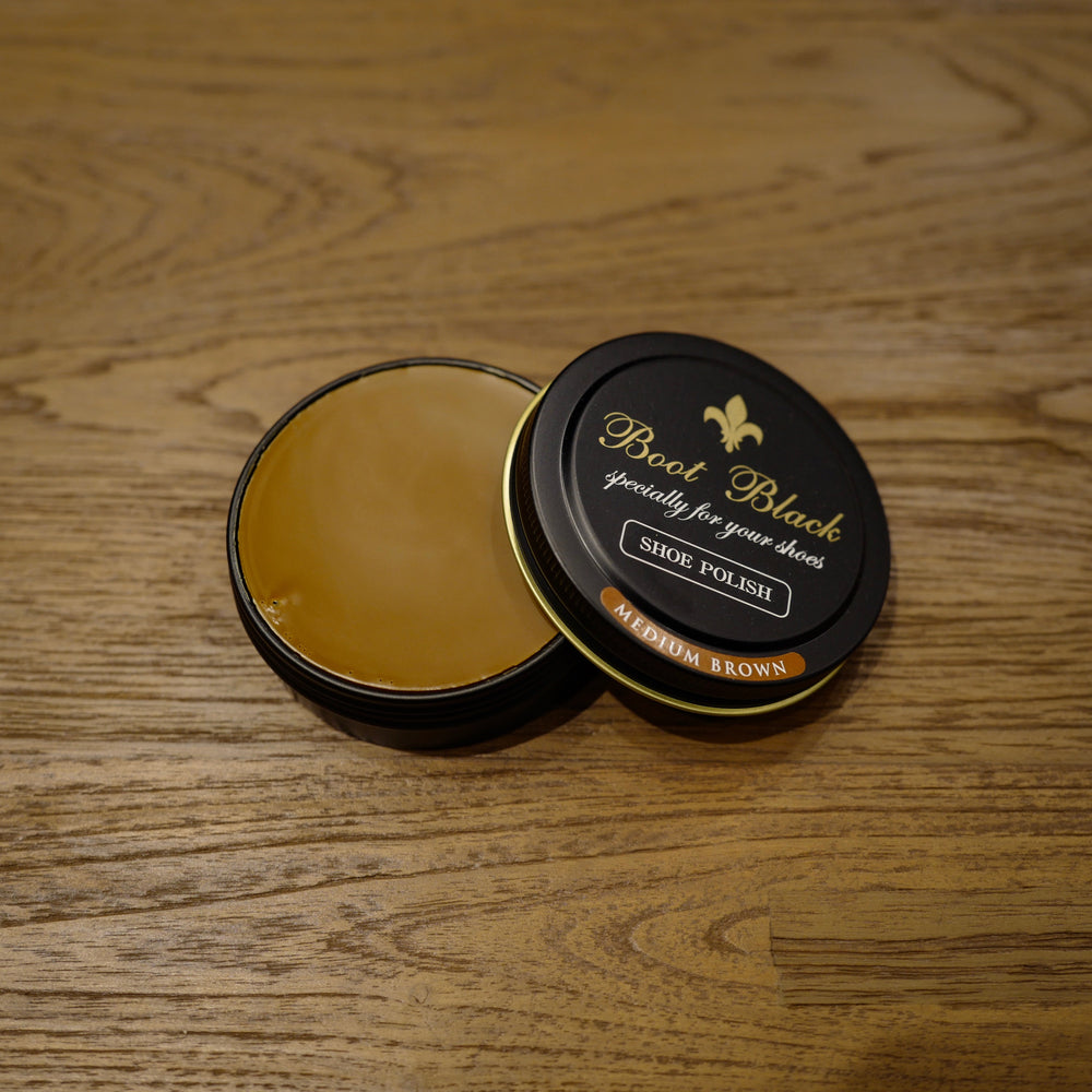 Medium Brown Shoe Polish Wax