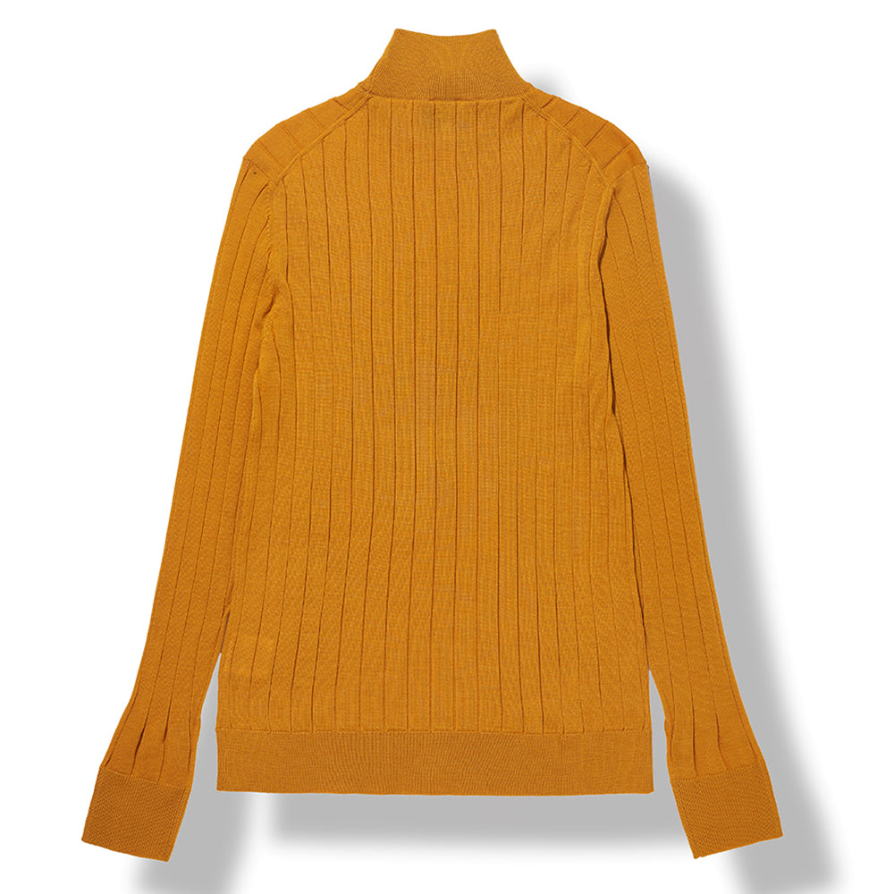 Mock Neck Sweater in Mustard