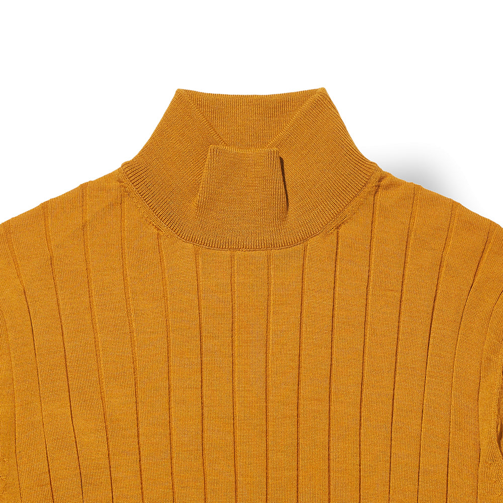 Mock Neck Sweater in Mustard