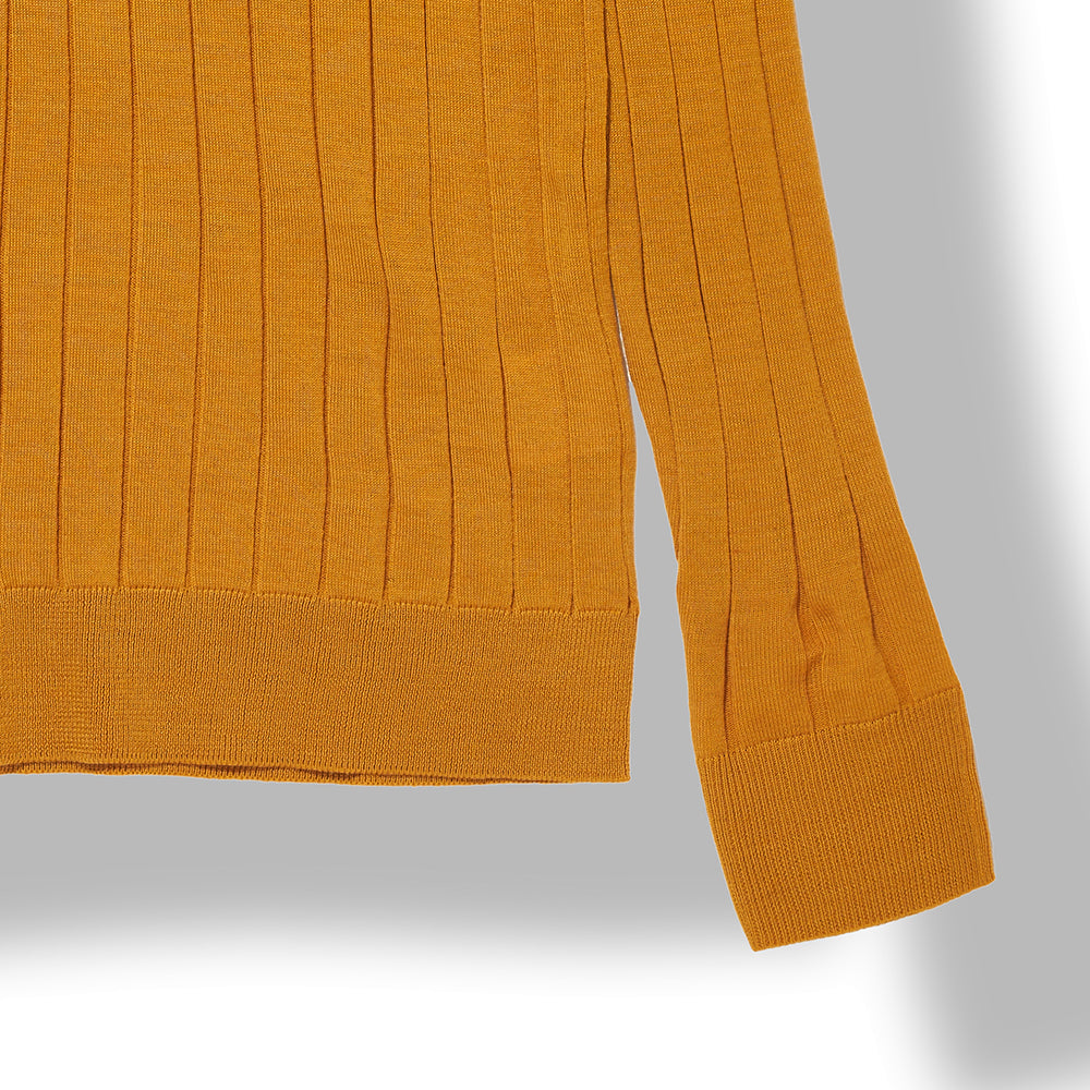 Mock Neck Sweater in Mustard