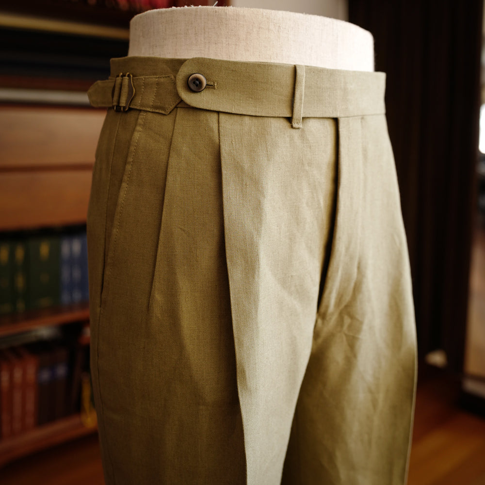 Oatmeal Linen Trousers (New Classic)