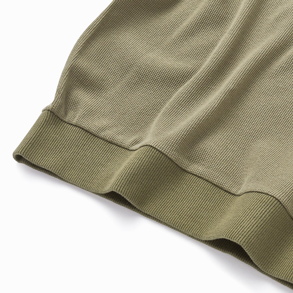 Waffle T-shirt in Olive