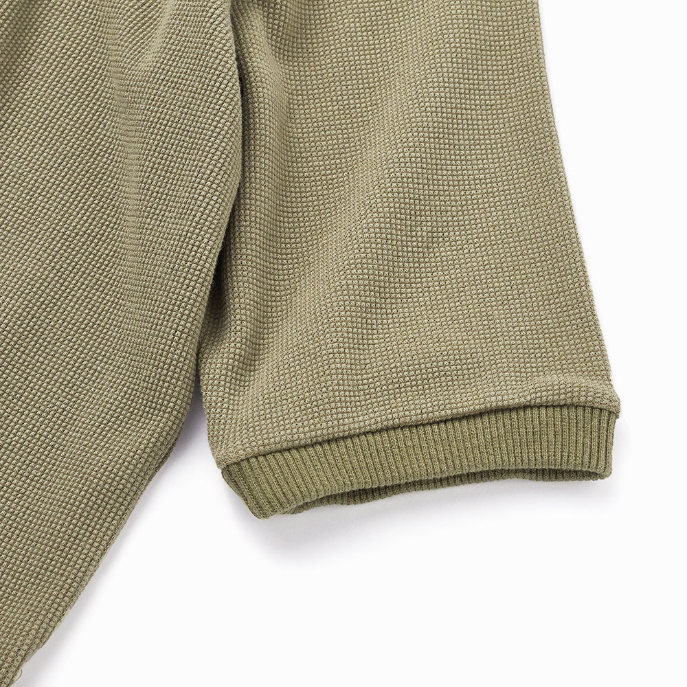 Waffle T-shirt in Olive