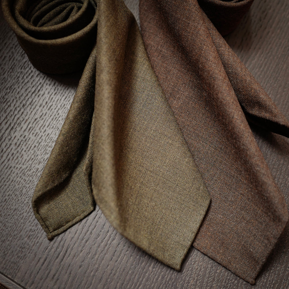 Olive Melange Fox Air Tie