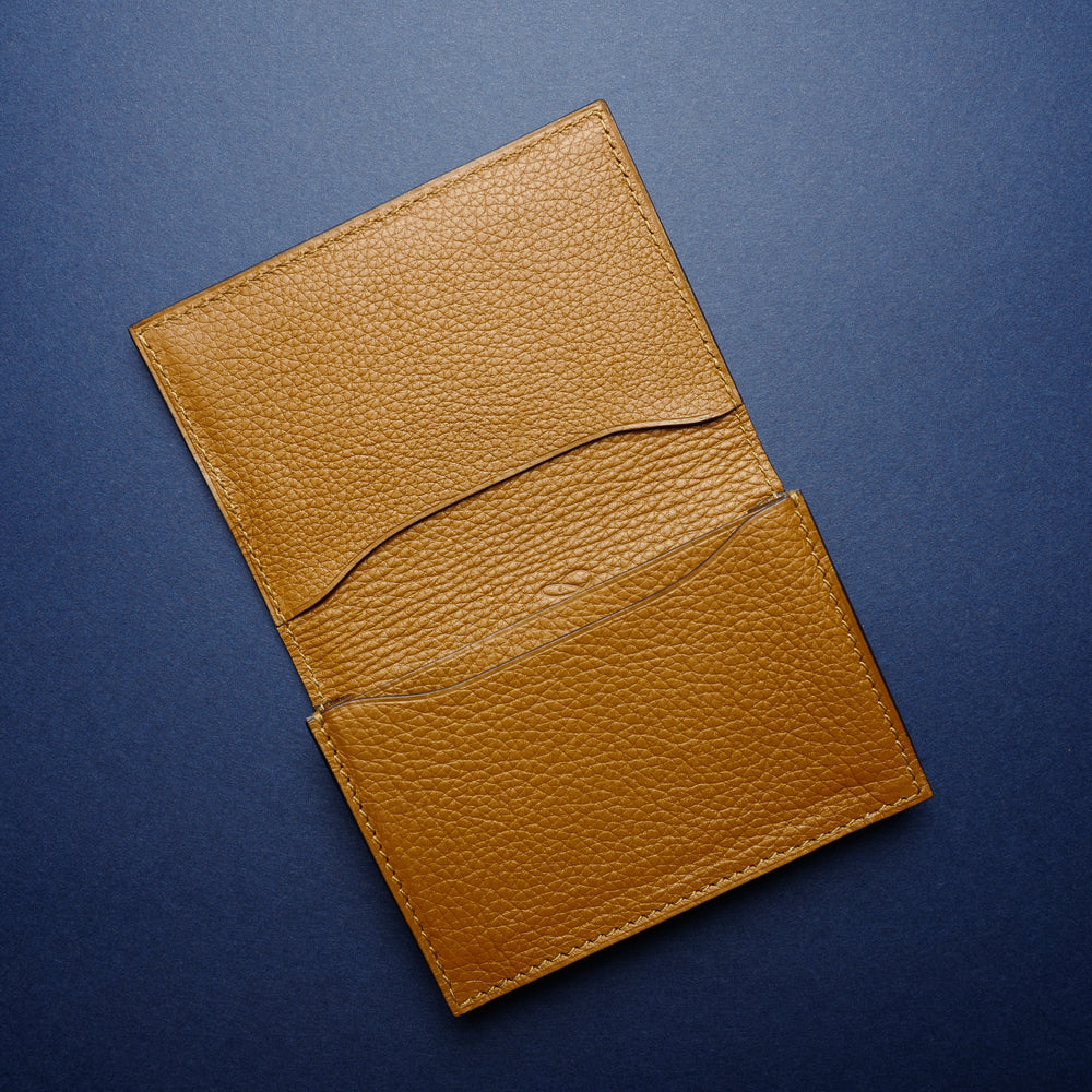 P1021 Card Case in Medium Brown Calf