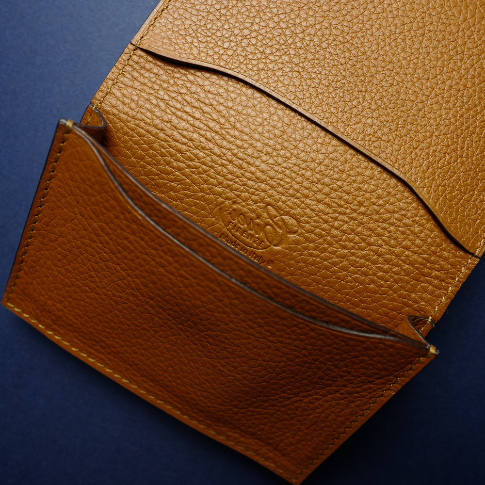 P1021 Card Case in Medium Brown Calf