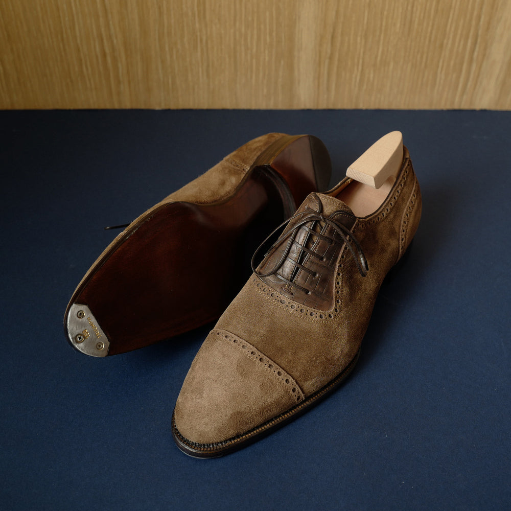 Maverick in Alligator and Cigar Suede