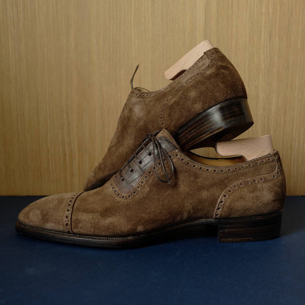 Maverick in Alligator and Cigar Suede