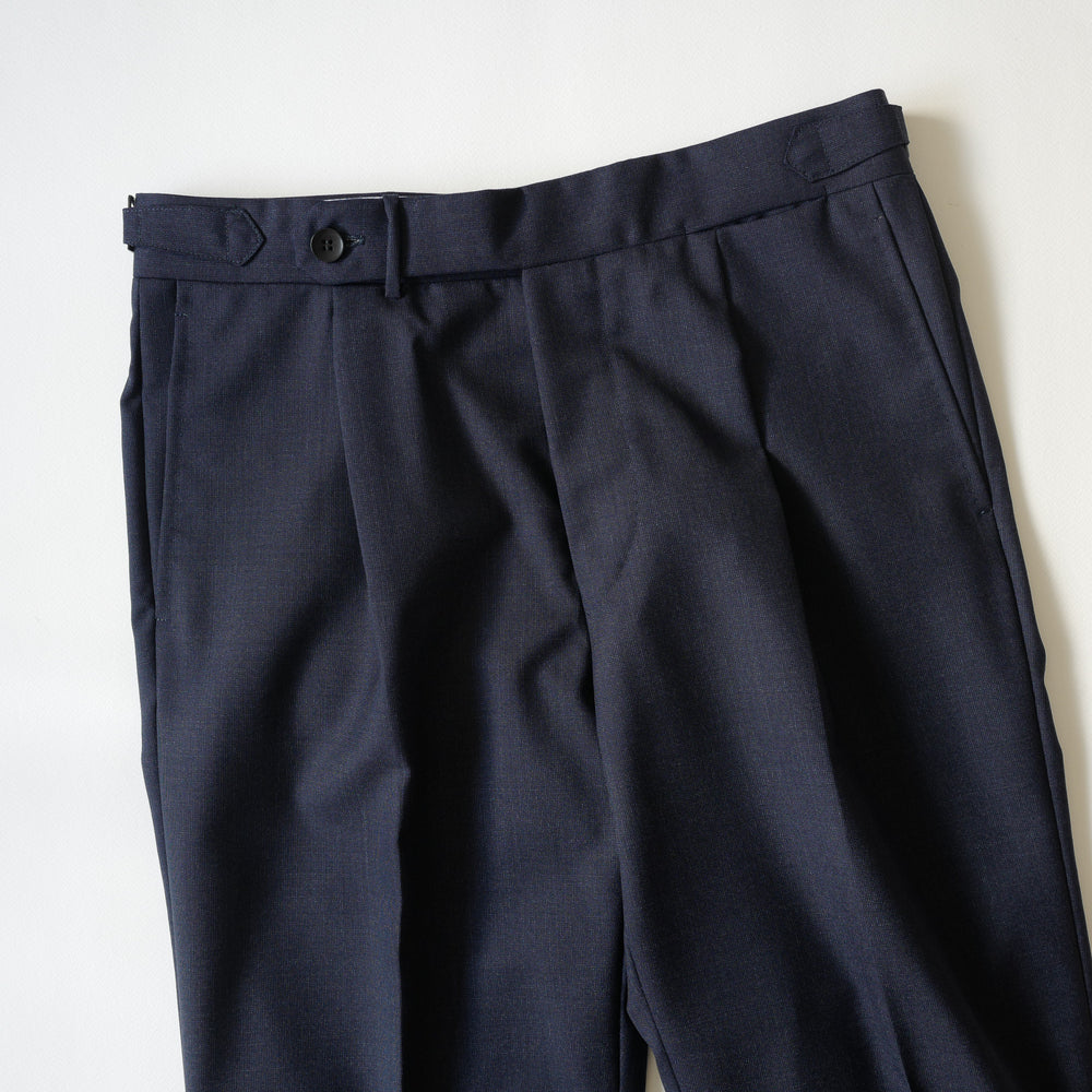 Dark Navy Fresco Wool Trousers