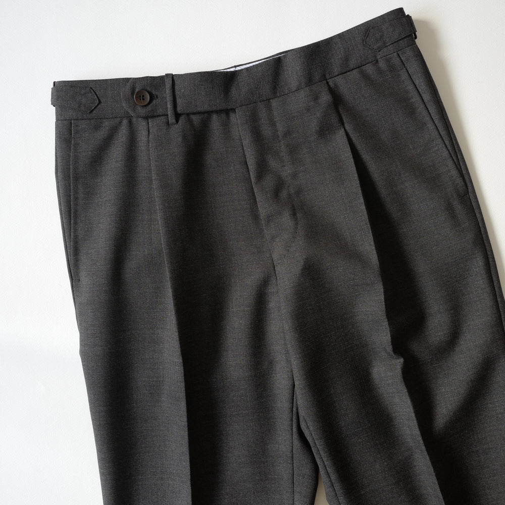 Grey Fresco Wool Trousers