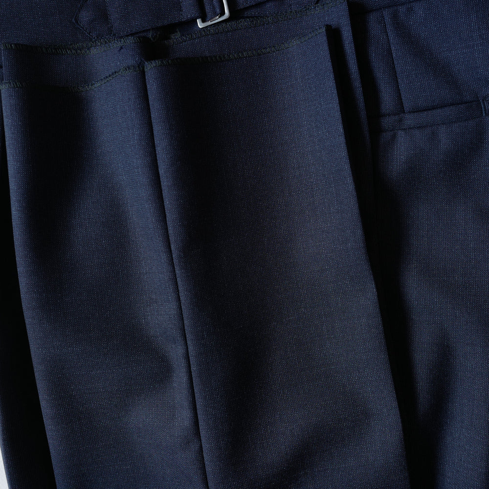 Dark Navy Fresco Wool Trousers