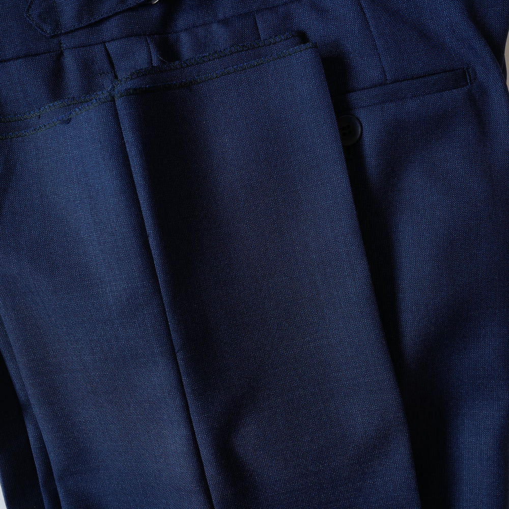 Navy Fresco Wool Trousers