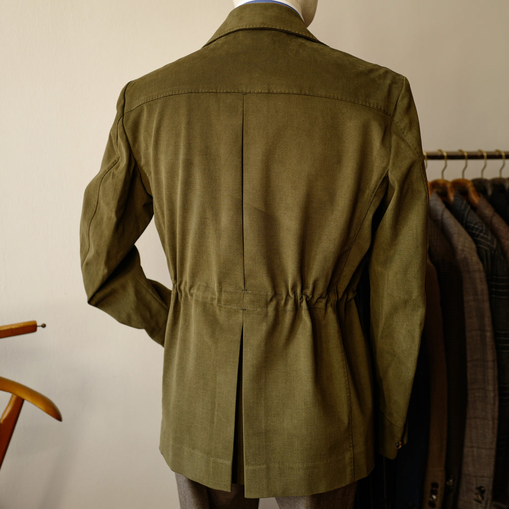 S Jacket in Khaki Cotton