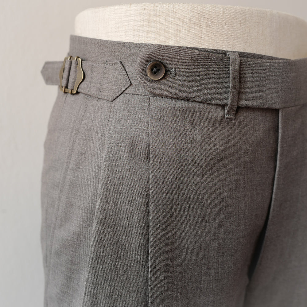 Light Grey 2-ply Prunelle Twill Trousers (New Classic)
