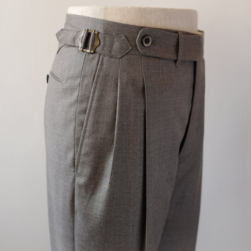 Light Grey 2-ply Prunelle Twill Trousers (New Classic)