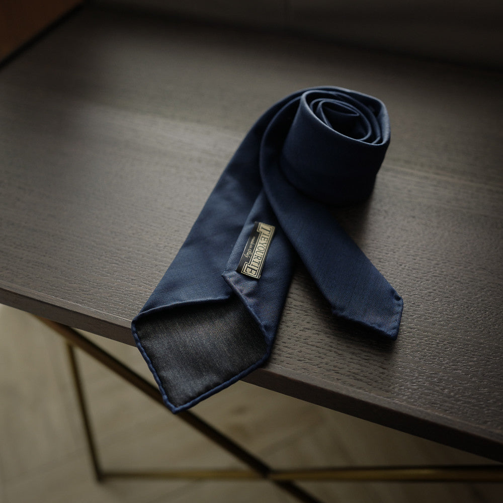 Navy Solaro Seven-Fold Tie