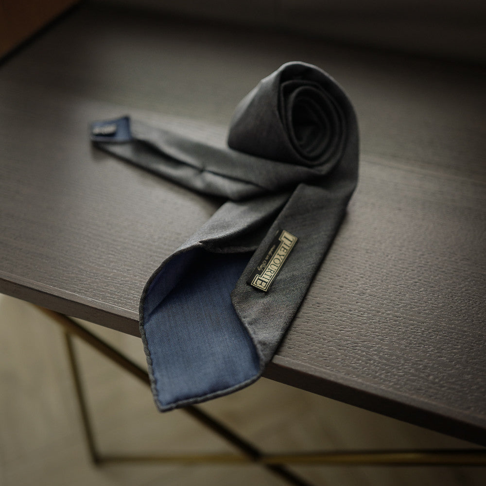 Grey Solaro Seven-Fold Tie