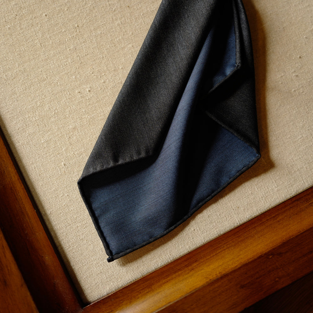 Dark Grey Solaro Wool/Silk Tie